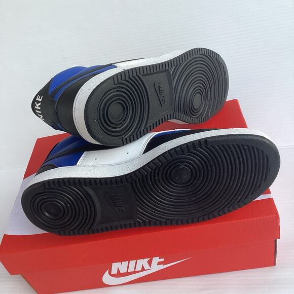 Nike Court Vision Mid Sneaker Shoes Mens 10.5 Blue Black White Athletic New - Picture 8 of 9